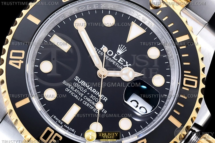 1114 RelaxedFit Submariner 116613LN 904L YG SS Blk VSF VS 1092